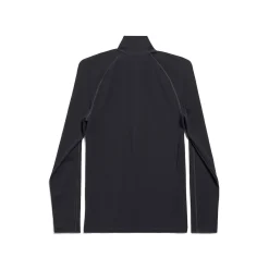 Activewear Fitted Zip-up Jacket in Black