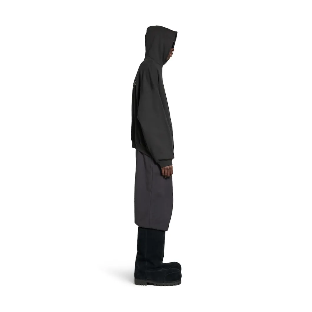 Activewear Hoodie Oversized in Black
