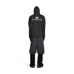 Activewear Hoodie Oversized in Black