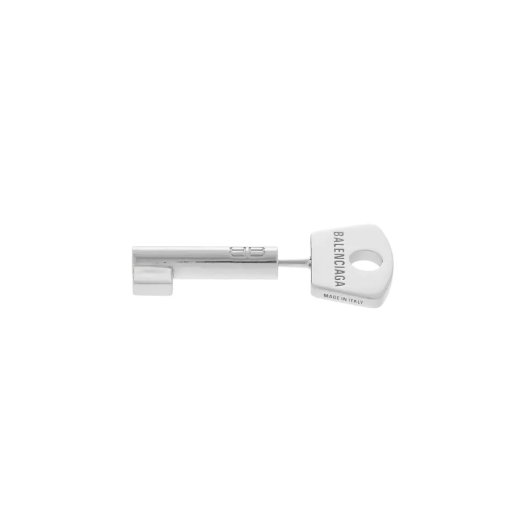 Amour Key Earring in Silver