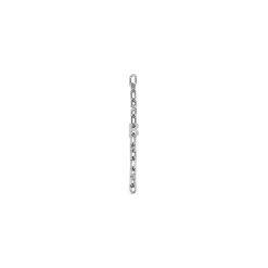 B Chain Thin Bracelet in Silver