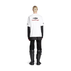 3b Sports Icon T-shirt Medium Fit in White/black/red