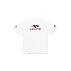 3b Sports Icon T-shirt Medium Fit in White/black/red