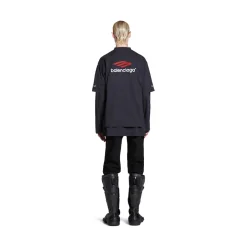 3b Sports Icon T-shirt Medium Fit in Black/red/white