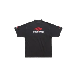 3b Sports Icon T-shirt Medium Fit in Black/red/white