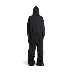 3b Stencil Hoodie Medium Fit in Black