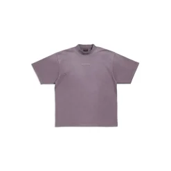 Balenciaga Back T-shirt Medium Fit in Purple/grey