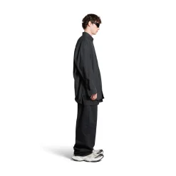Balenciaga Cocoon Shirt Large Fit in Black