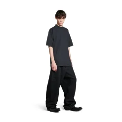 Balenciaga Hand-drawn T-shirt Medium Fit in Black Faded
