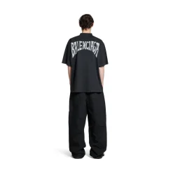 Balenciaga Hand-drawn T-shirt Medium Fit in Black Faded