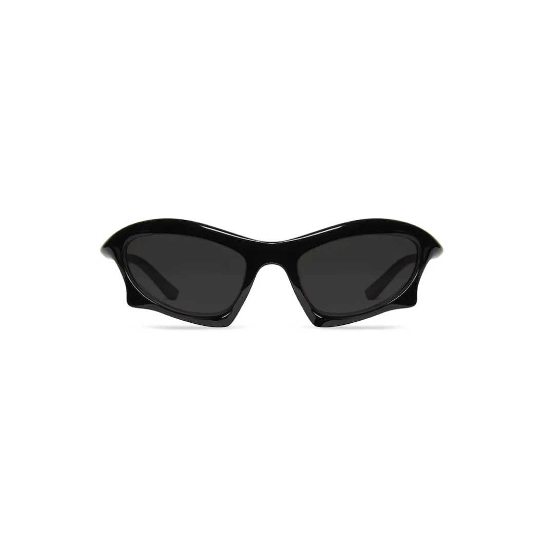 Bat Rectangle Sunglasses in Black