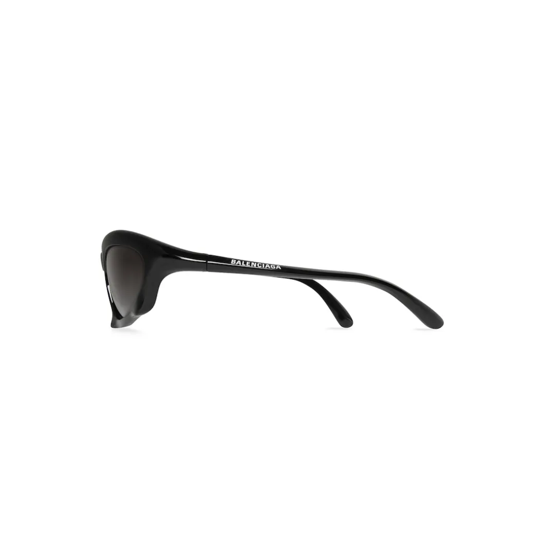 Bat Rectangle Sunglasses in Black