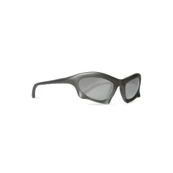 Bat Rectangle Sunglasses in Silver