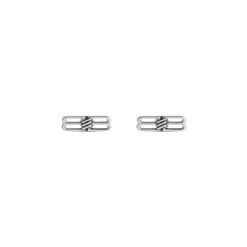 Bb Icon Earrings in Antique Silver