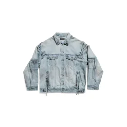 Cagole Oversized Jacket in Blue