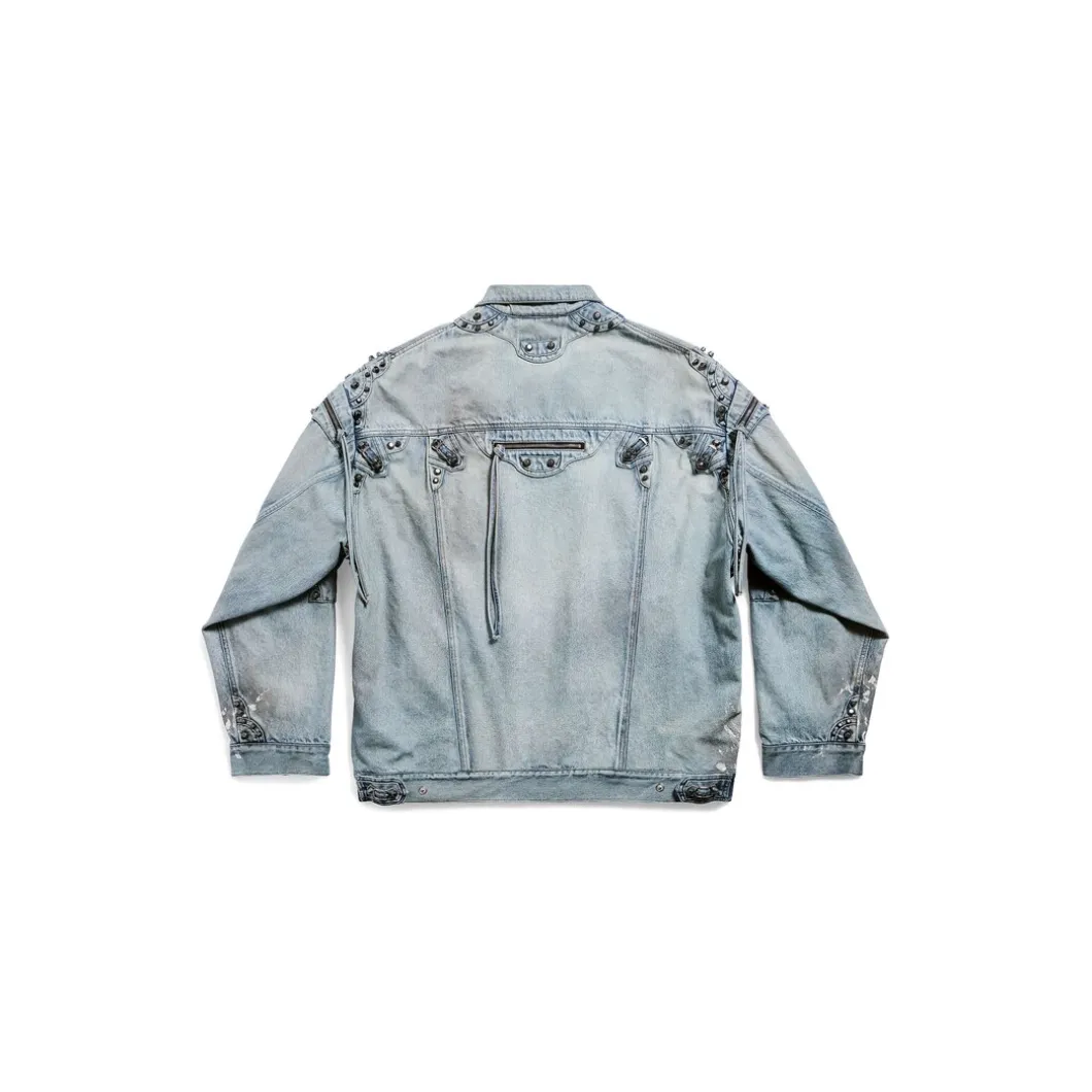 Cagole Oversized Jacket in Blue