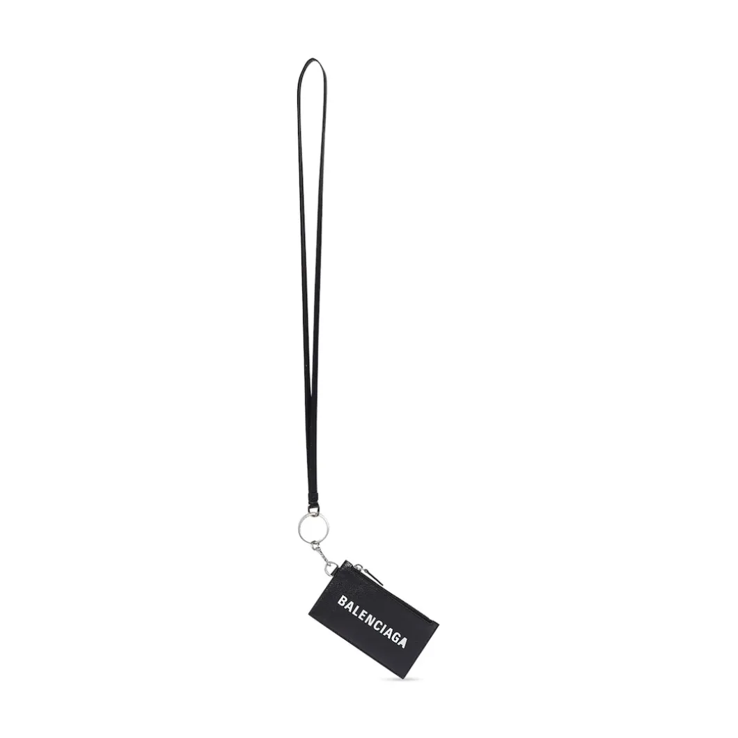 Cash Card Case On Keychain in Black
