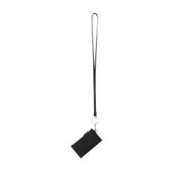 Cash Card Case On Keychain in Black