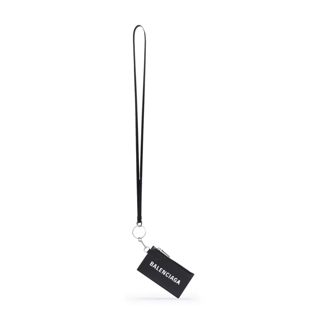 Cash Card Case On Keychain in Black