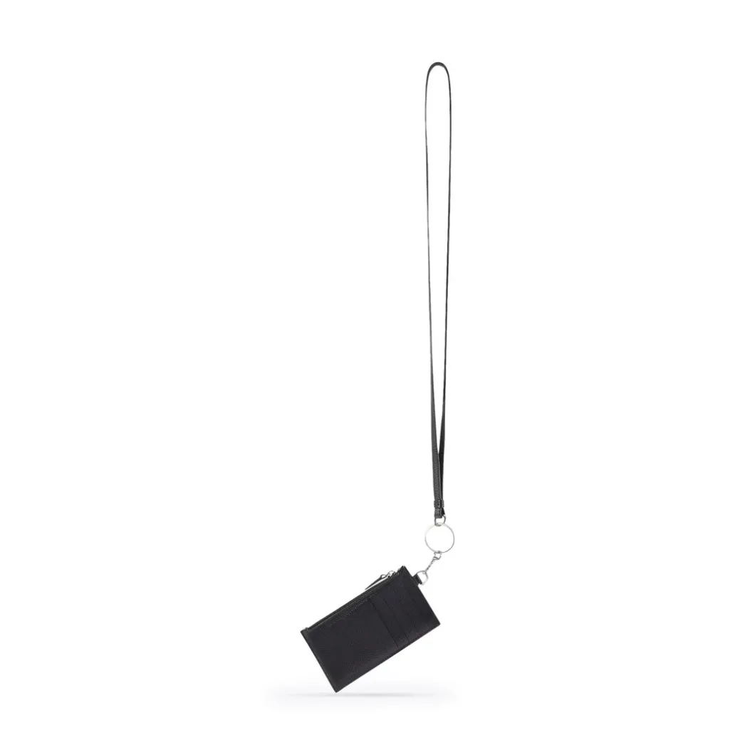 Cash Card Case On Keychain in Black