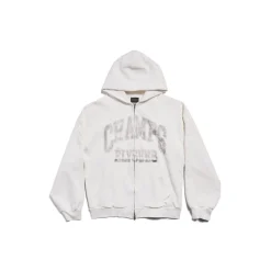 Champs-elysées Zip-up Hoodie Regular Fit in White