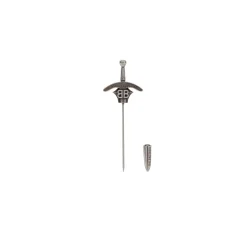 Goth Sword Brooch in Antique Silver