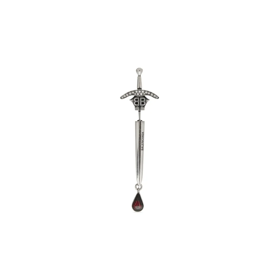 Goth Sword Earring in Silver