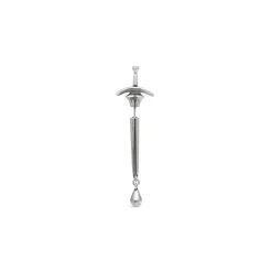 Goth Sword Earring in Silver