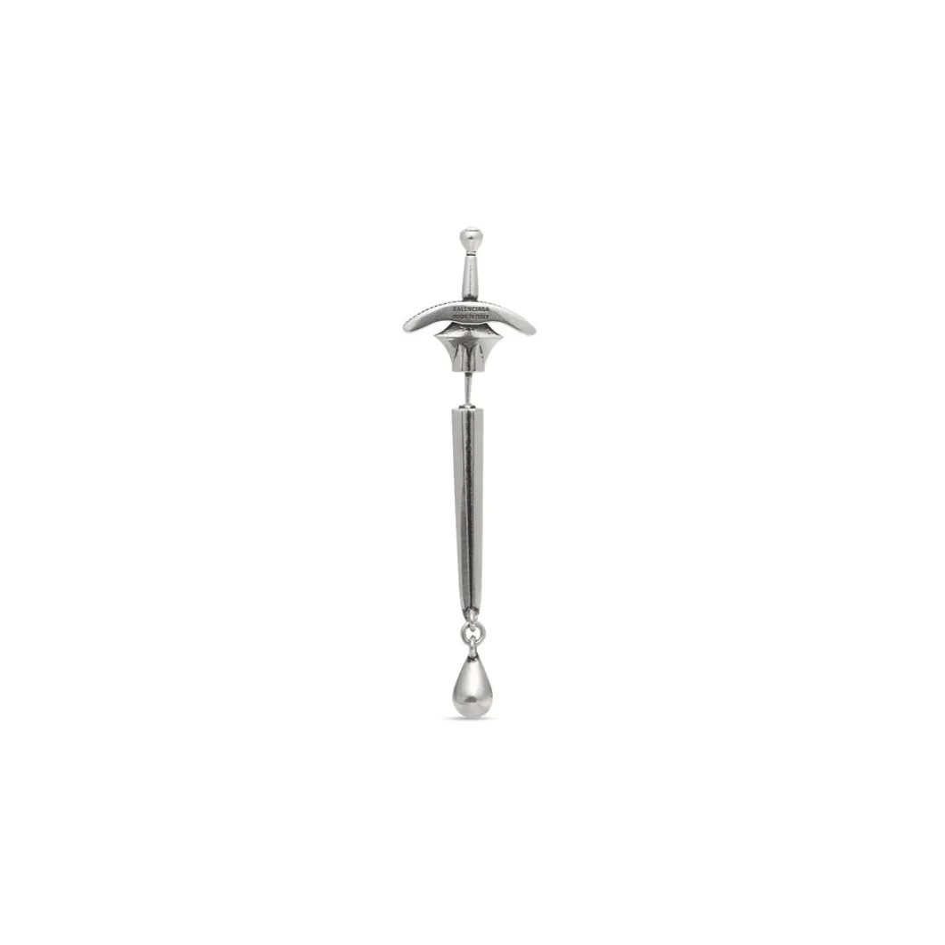 Goth Sword Earring in Silver