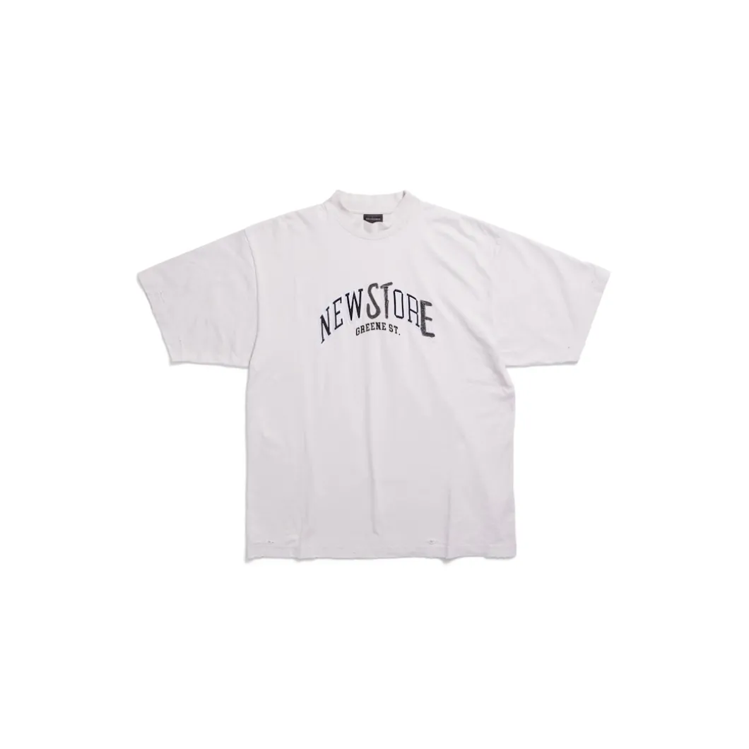 Greene Street T-shirt Medium Fit in Off White/black