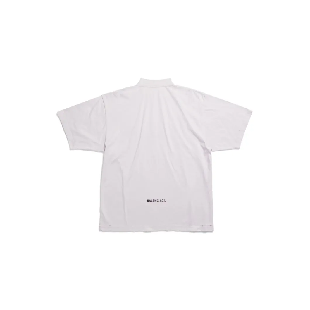 Greene Street T-shirt Medium Fit in Off White/black