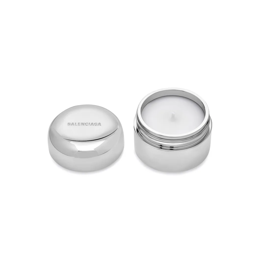 Home Candle in Silver/white