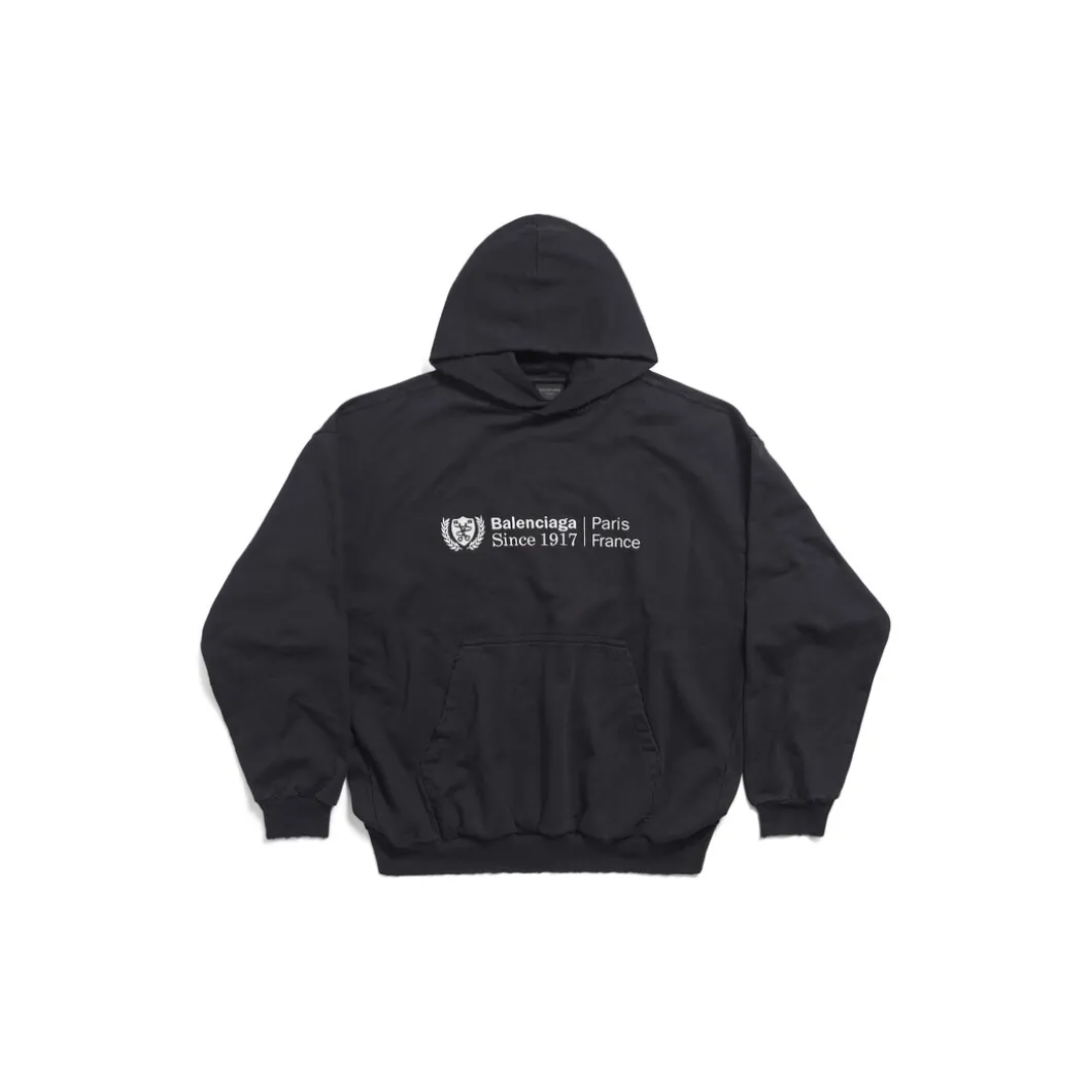 Institutional Hoodie Medium Fit in Black