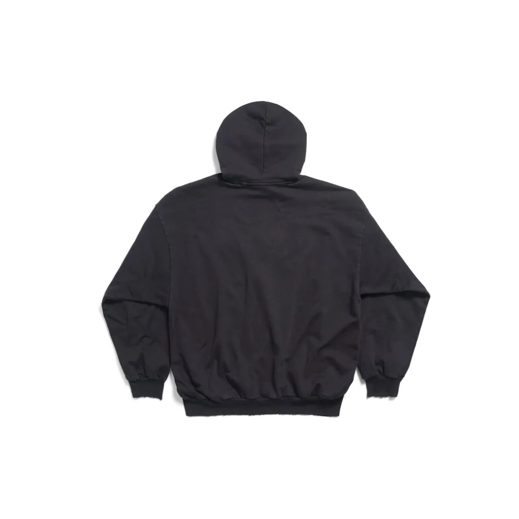 Institutional Hoodie Medium Fit in Black