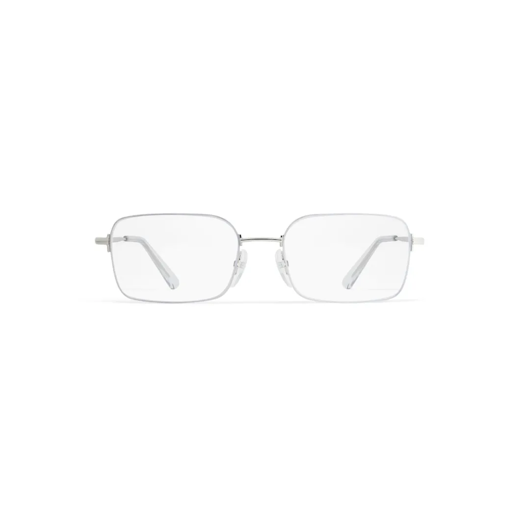 Invisible Rectangle Sunglasses in Silver
