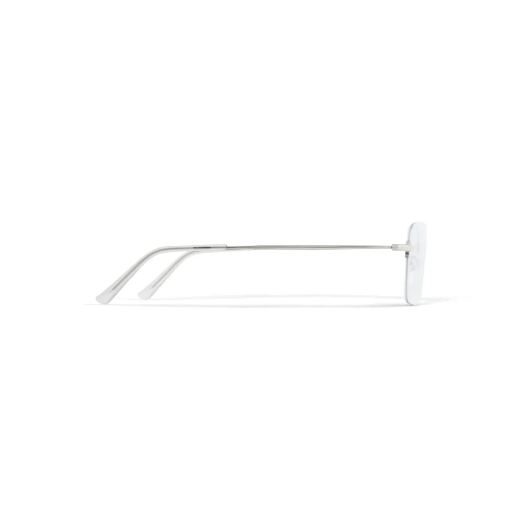 Invisible Rectangle Sunglasses in Silver