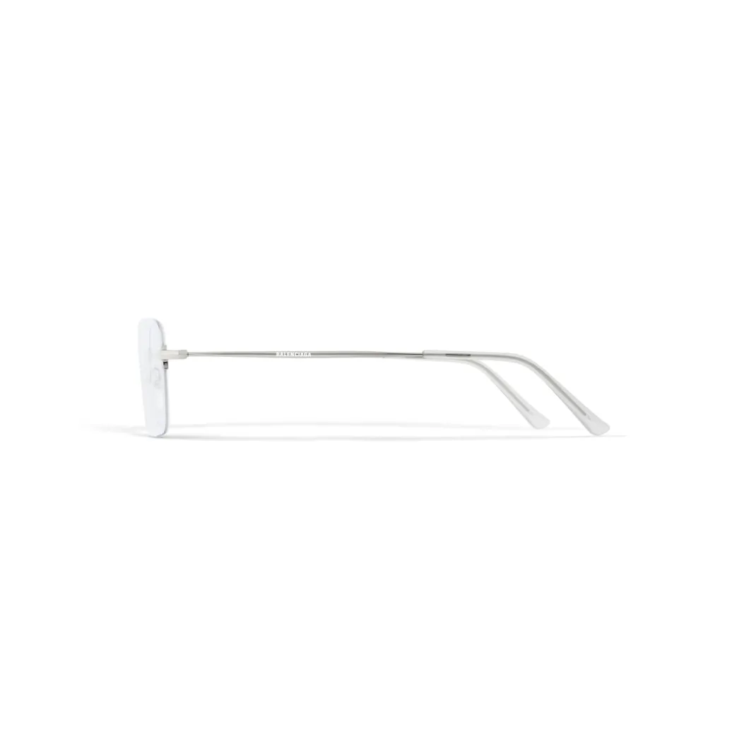 Invisible Rectangle Sunglasses in Silver