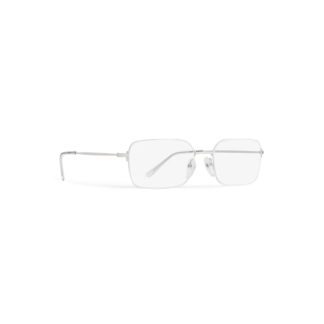 Invisible Rectangle Sunglasses in Silver
