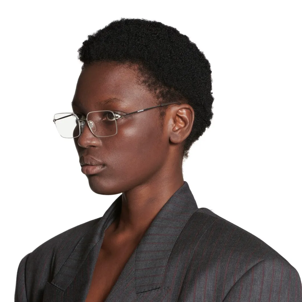 Invisible Rectangle Sunglasses in Silver