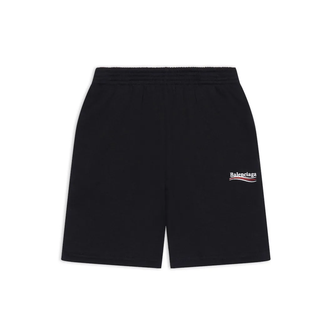 Kids - Political Campaign Jogging Shorts in Black