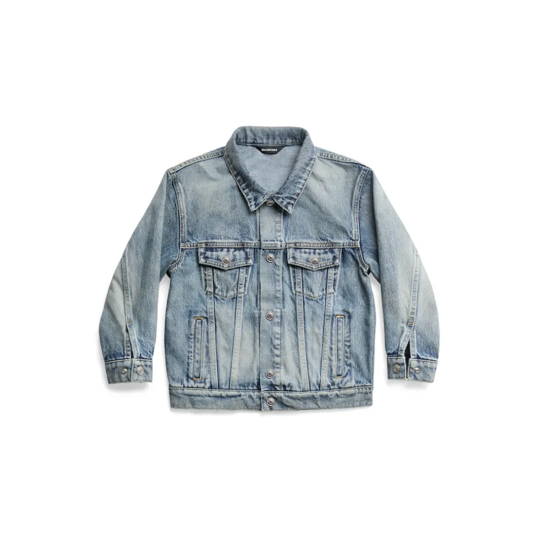 Kids - Political Campaign Oversized Jacket in Light Blue