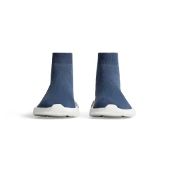 Kids - Speed Graffiti Recycled Knit Sneaker  in Dark Blue