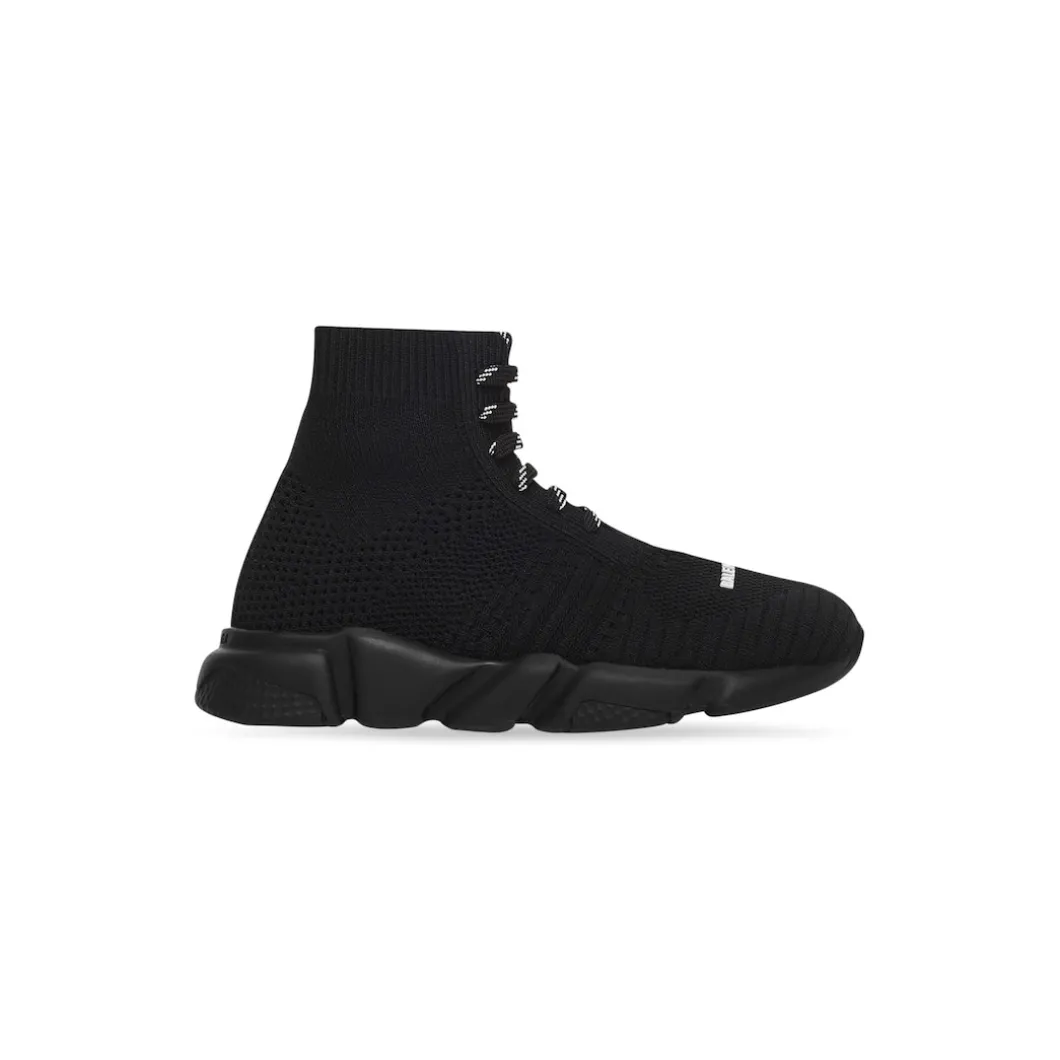 Kids - Speed Lace-up Sneaker in Black