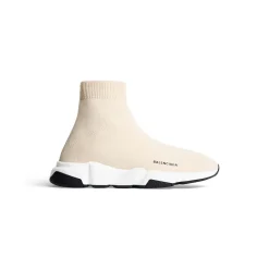 Kids - Speed Recycled Knit Sneaker in Light Beige
