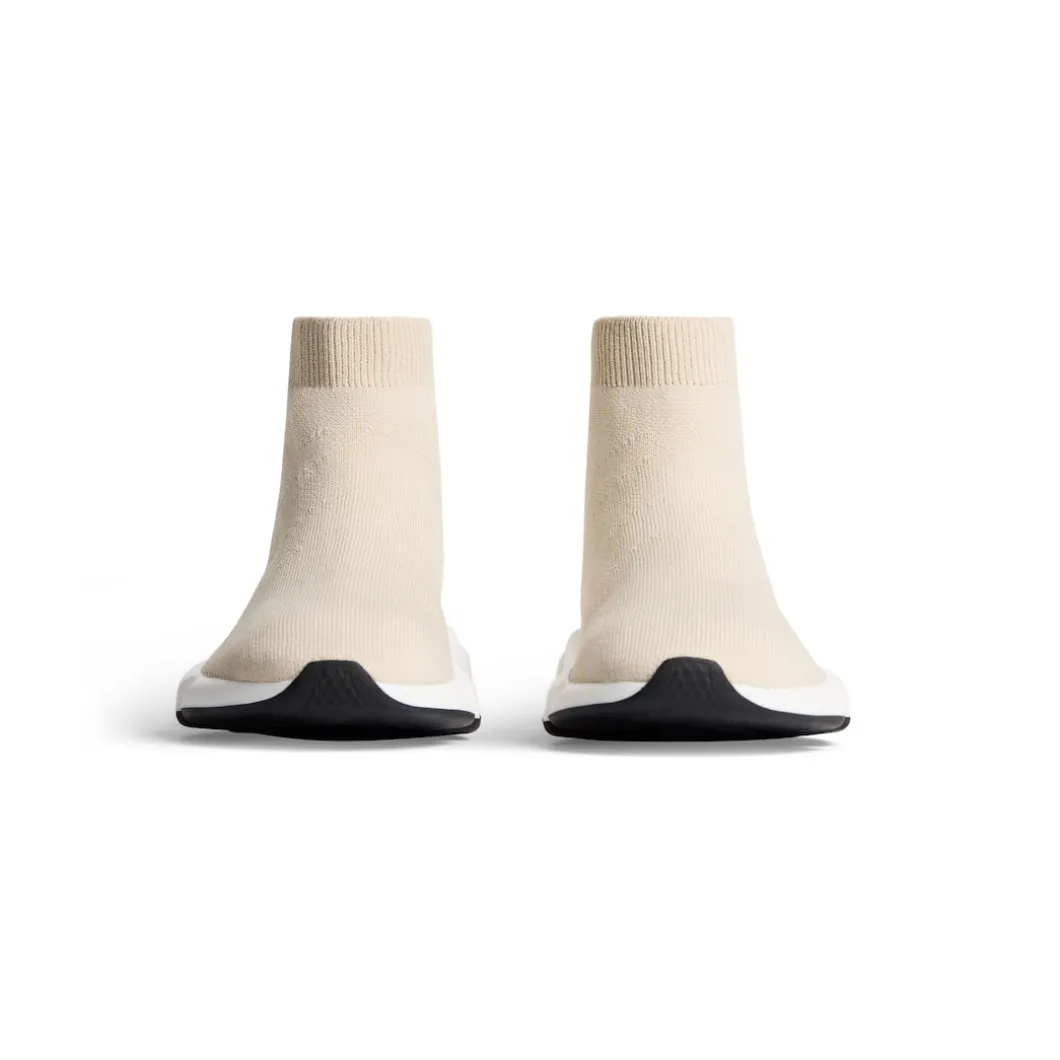 Kids - Speed Recycled Knit Sneaker in Light Beige