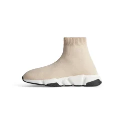 Kids - Speed Recycled Knit Sneaker in Light Beige