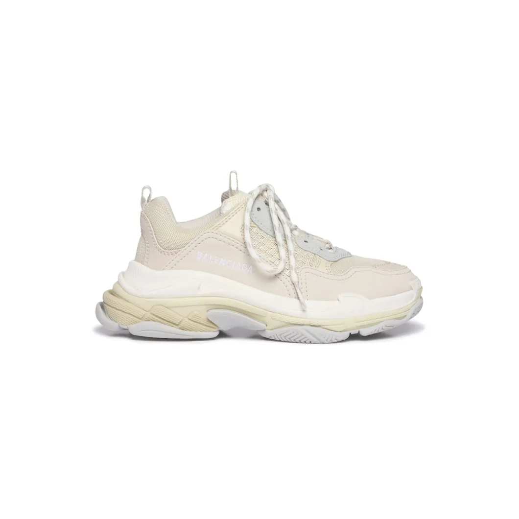 Kids - Triple S Sneaker in Off White
