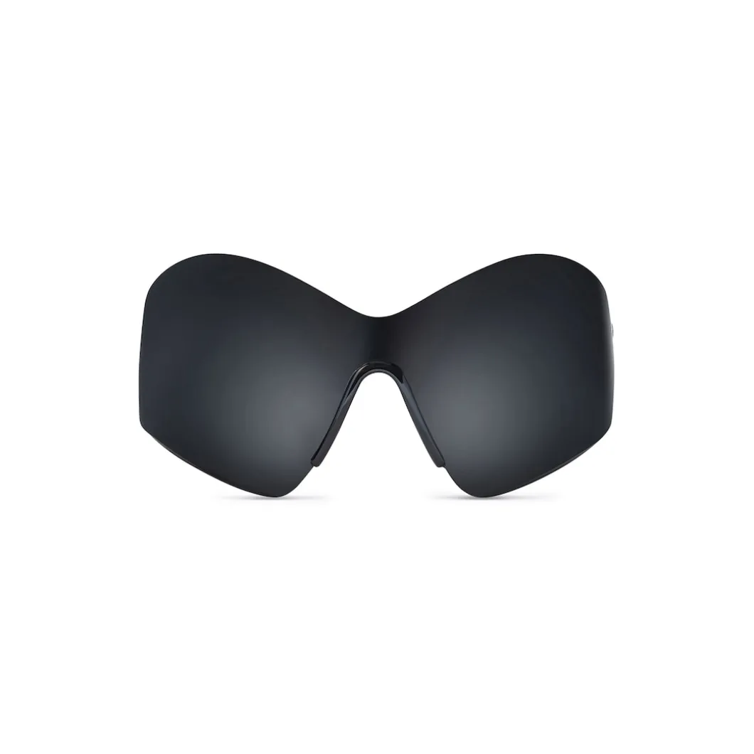 Mask Butterfly Sunglasses in Black