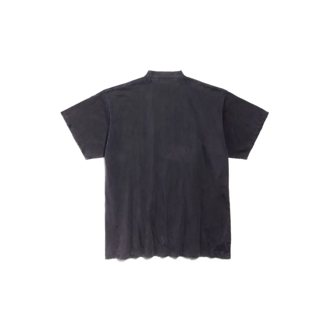 Men's Agaicnelab T-shirt Oversized Fit in Black