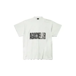 Men's Agaicnelab T-shirt Oversized Fit in White